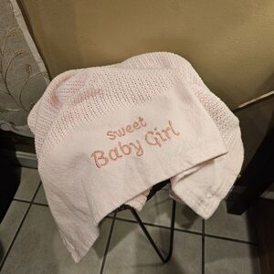 Little Me Cotton Sweet Baby Girl Baby Blanket Pink